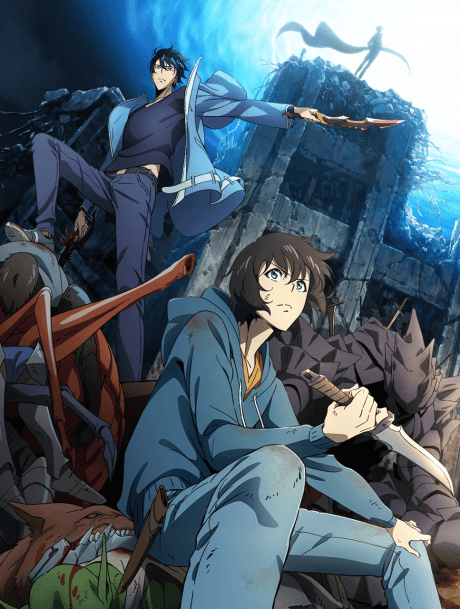 ملصق الموسم الأول من أنمي Solo Leveling — A-1 Pictures 2024 — يحمل الخط البصري الذي ورثه الأنمي عن DUBU