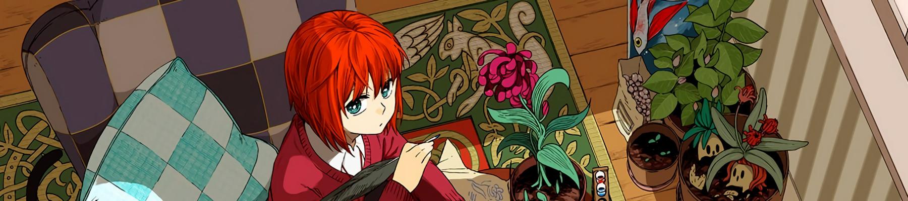 Banner for Kore Yamazaki's The Ancient Magus' Bride manga — the first series with a Mantra Engine simulpub translation in December 2023